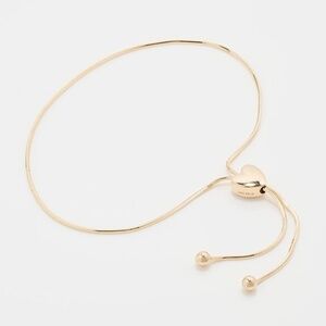 14K Yellow Gold Heart String Bracelet (pre-loved)